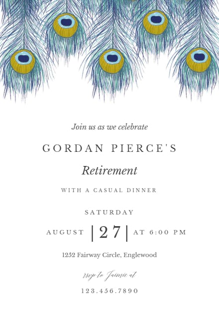 Retirement & Farewell Party Invitation Templates (Free) | Greetings Island Retirement & Farewell Party Invitation Templates (Free) | Greetings Island