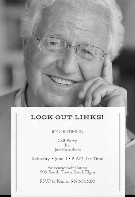 Photo Finish - Retirement & Farewell Party Invitation