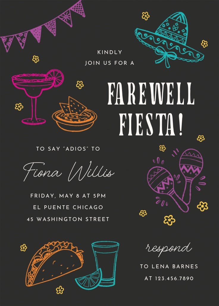 Spicy style - printable party invitation