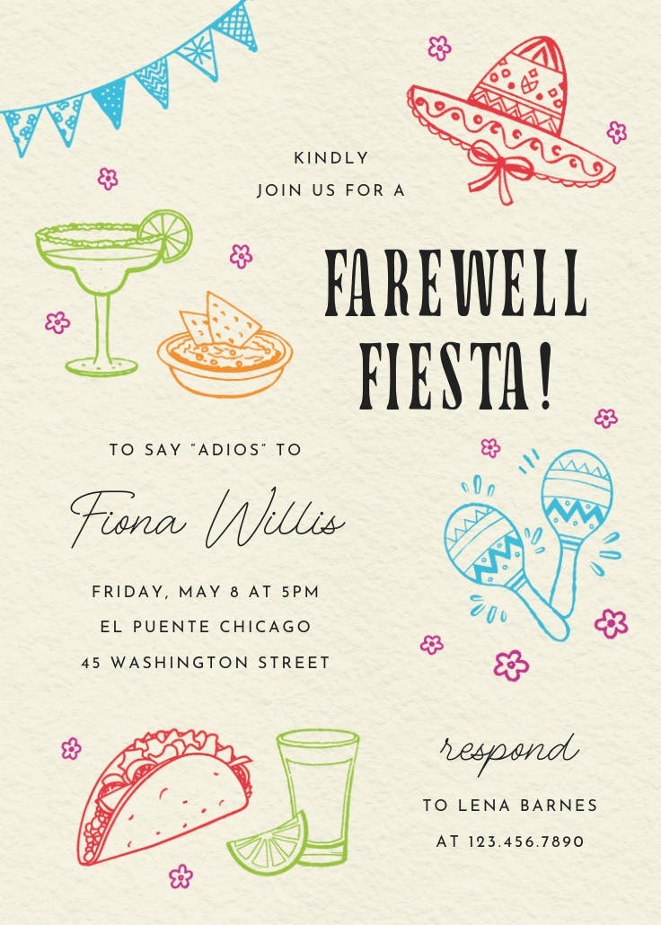 Spicy style - printable party invitation