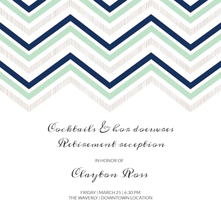 Upward Trend - Retirement & Farewell Party Invitation