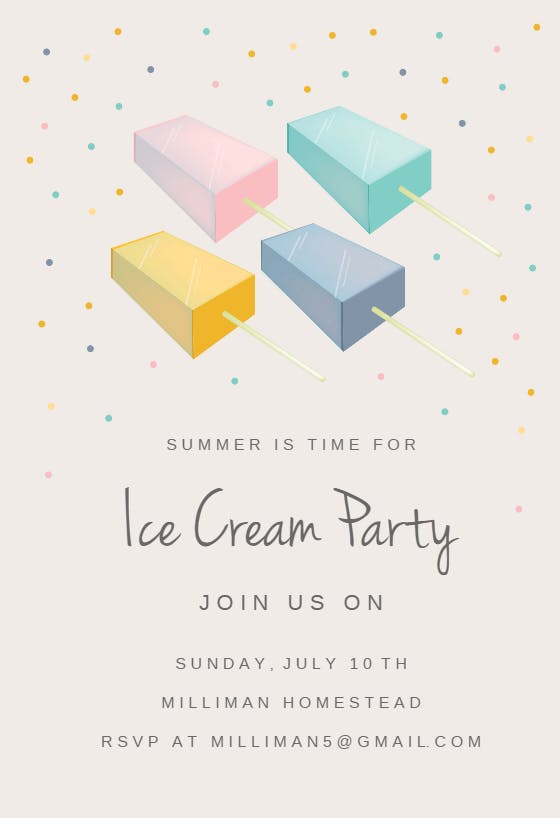 Chilling - printable party invitation