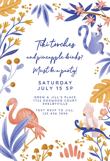 Hot Spot - Pool Party Invitation