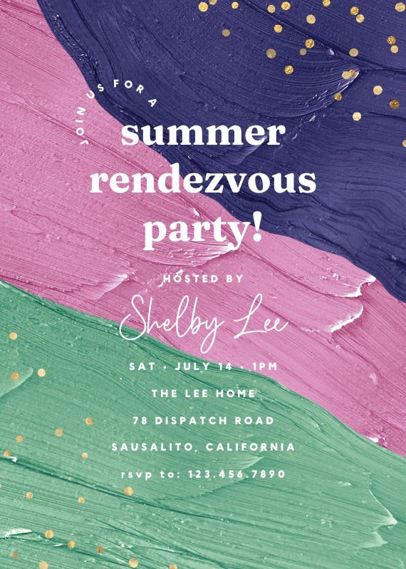 It's a sweet summer - Pool Party Invitation Template (Free) | Greetings ...