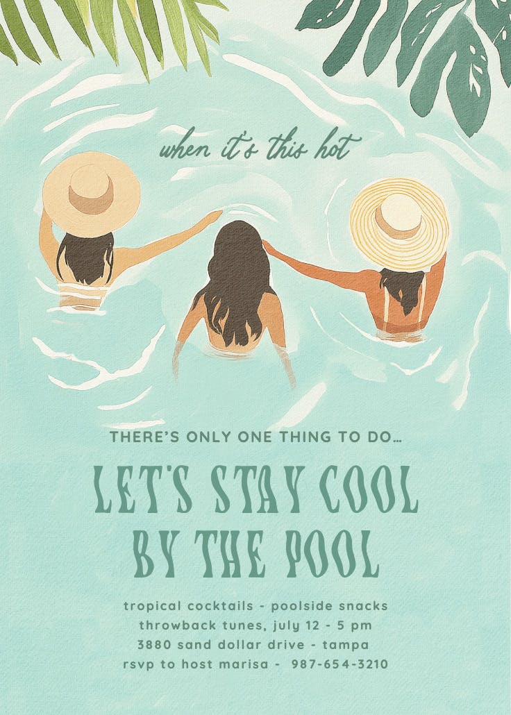 Let's stay cool - invitation