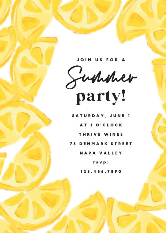 Main squeeze - printable party invitation