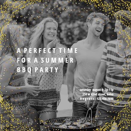 Summer BBQ - Party Invitation