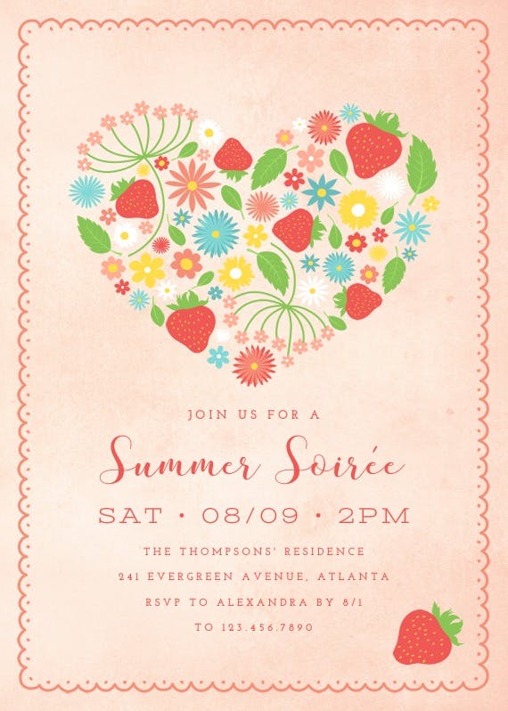 Summertime - pool party invitation