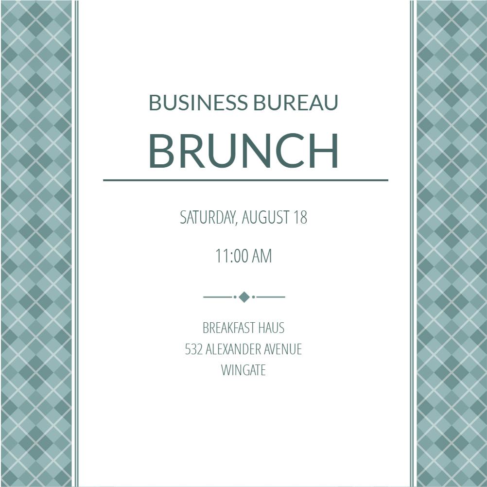 Business casual - business event invitation