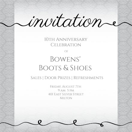 Center Gradient - Business Event Invitation