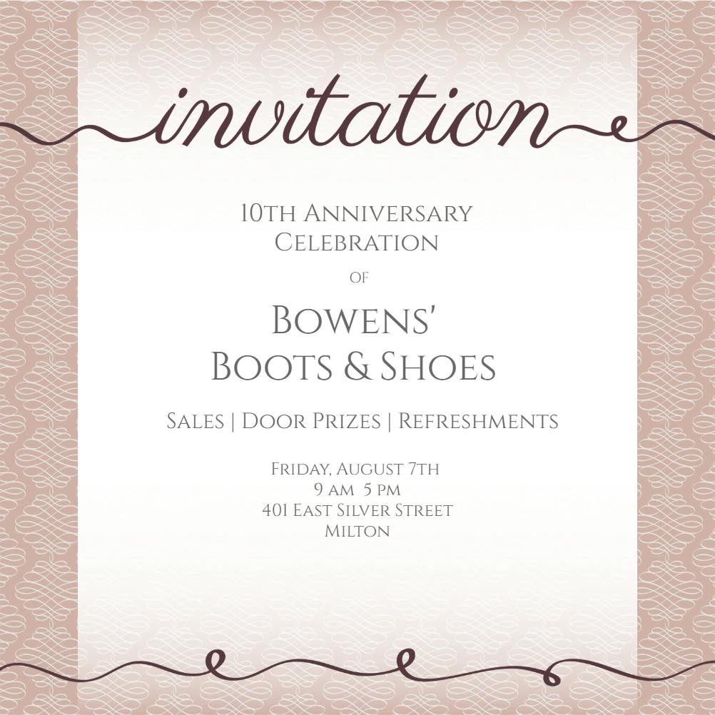Center gradient - business event invitation