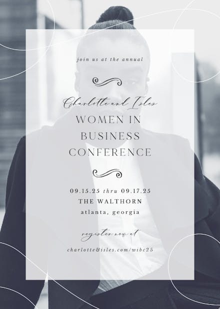 City lights - business events invitation