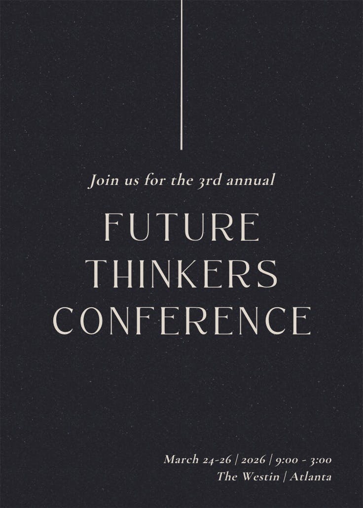 Corporate sleek - printable party invitation