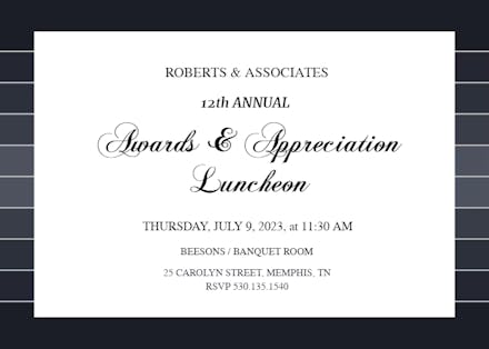 Deserved Distinction - Business Event Invitation