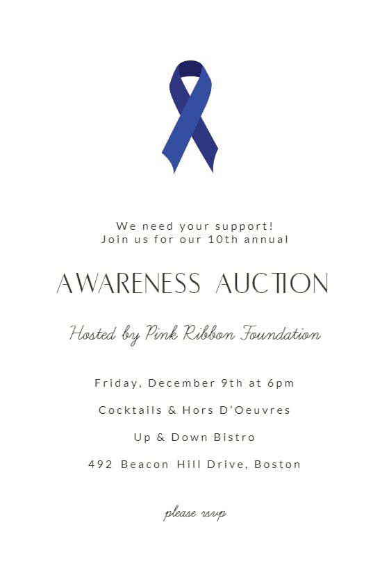 Ribbon - business event invitation