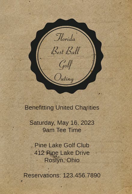 Rustic Simplicity - Business Event Invitation