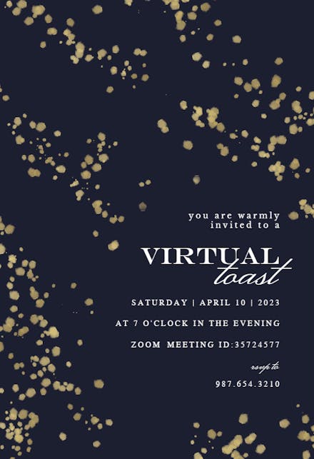 Shimmery dots - Business Event Invitation