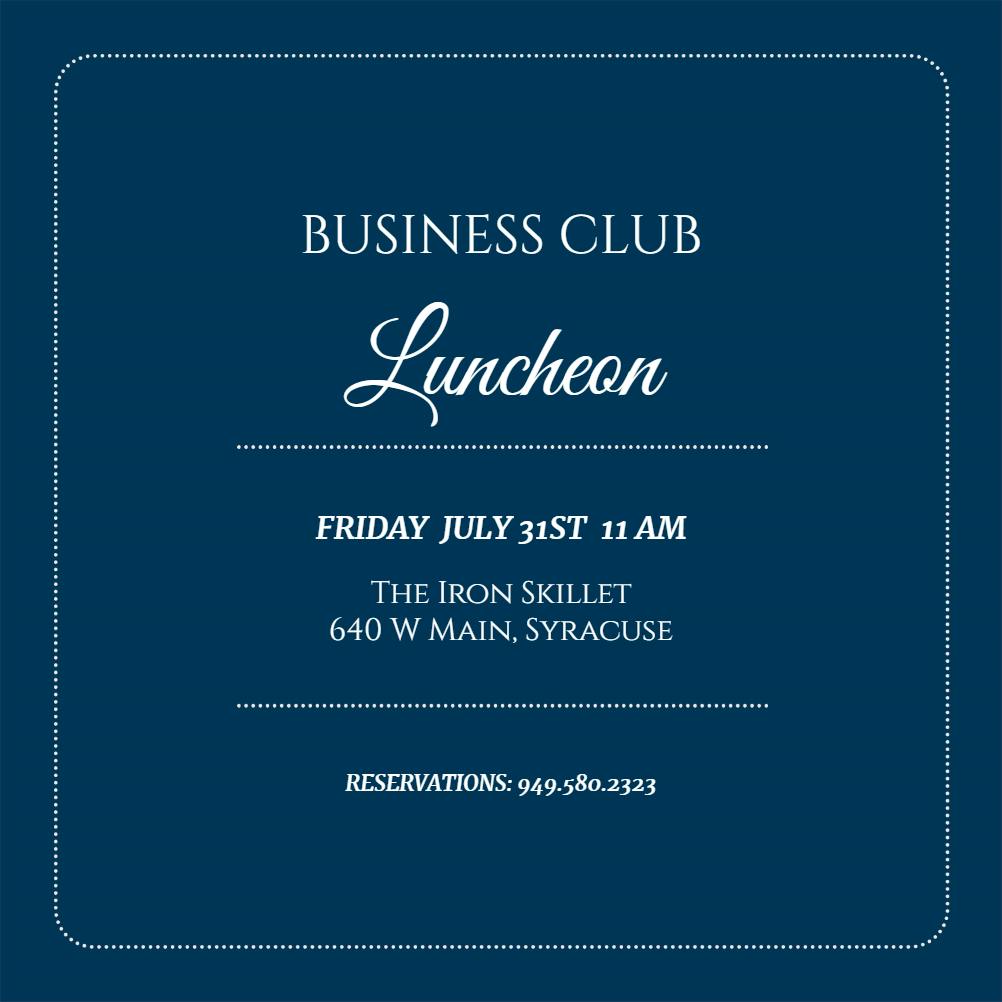 Simply business-teal - business event invitation