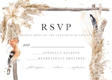 African Canopy - RSVP card