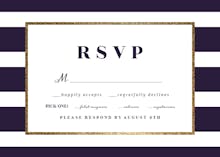 Anchor and stripe - rsvp card