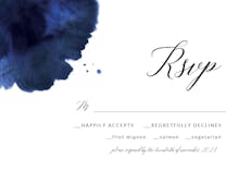 Blue Ink - RSVP card