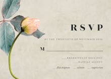 Blush blossom - RSVP card