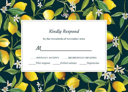 Bright hopes - rsvp card