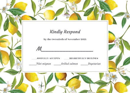 Bright hopes - rsvp card