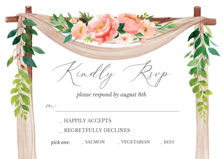 Canopie - RSVP card