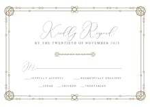 Classic border - rsvp card