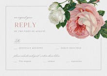 Classic roses - rsvp card