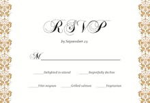 Dappled distinction - rsvp card