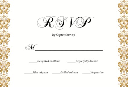 Dappled Distinction - RSVP card