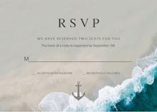 Deep Blue Sea - RSVP card