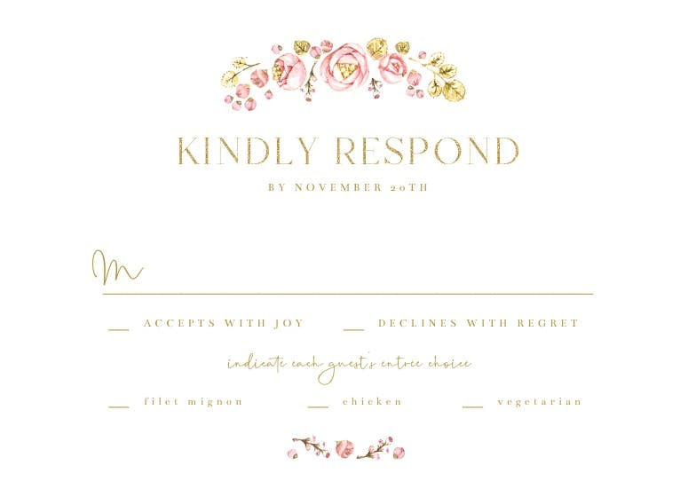 Dotted circle - rsvp card