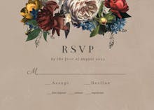 Dutch bouquet - RSVP card