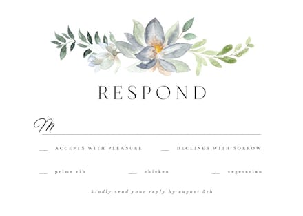 Eucalyptus Charm - RSVP Card Template (Free) | Greetings Island