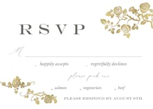 Floral Frame - RSVP card