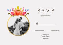 Floral ring - rsvp card