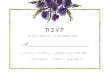 Flowers & Frame RSVP - RSVP card