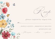 Fresh Meadow Flowers - RSVP card