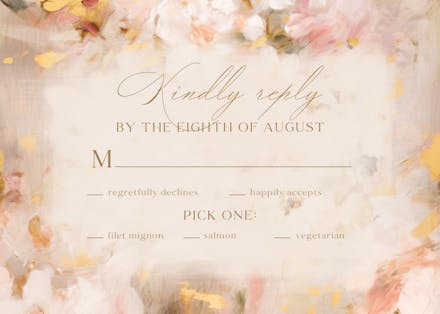 Happily ever after - rsvp card