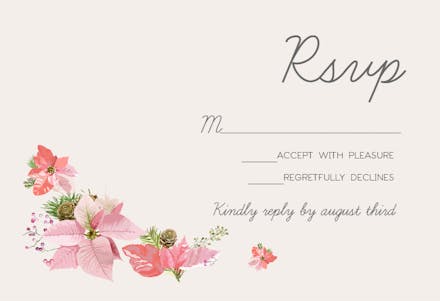 Happily Ever After - RSVP card Template (Free) | Greetings Island