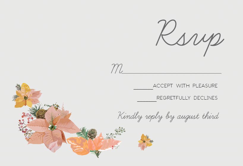 Happily ever after - rsvp card