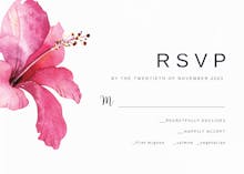 Hibiscus - RSVP card