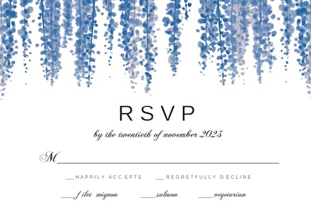 Ink Leaves - RSVP card