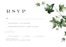 Ivy - RSVP card