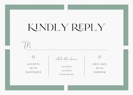 Joined squares - rsvp card