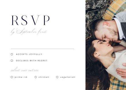 Love - rsvp card