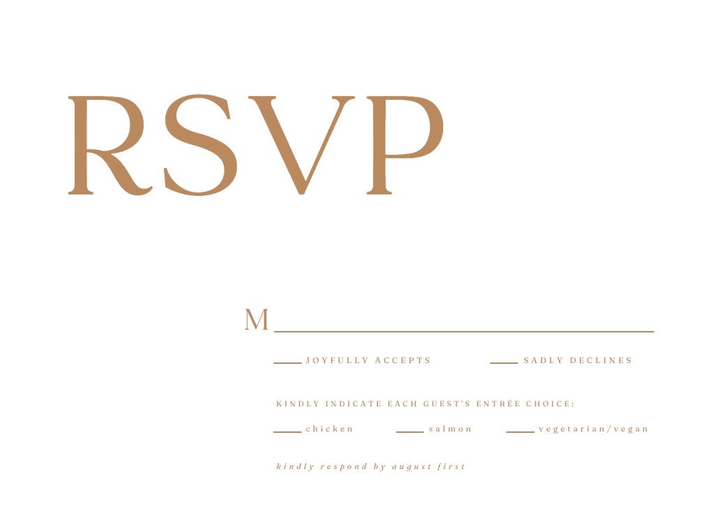 Love in two wheels - rsvp card